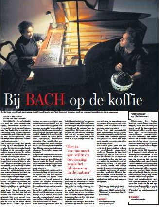 ANNA3 in de pers | 9 december 2009 | De Standaard | Bij Bach op de koffie, m.m.v. Koen Broucke